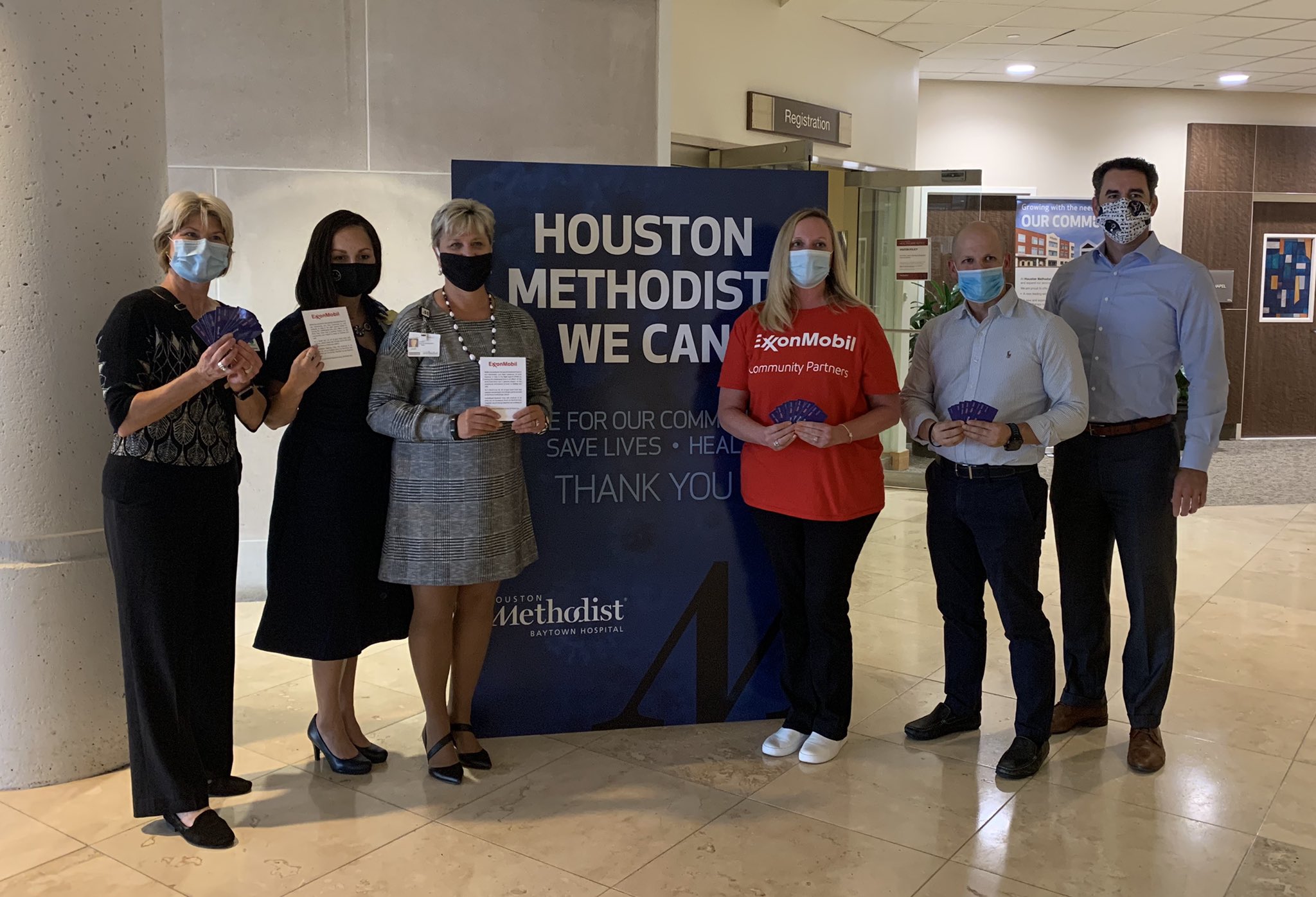Donation to Houston Methodist Baytown Hospital front line employees