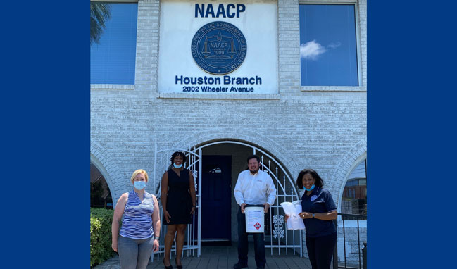 Texas-Sanitizer-Donations-NAACP-Houston